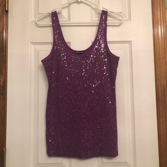Purple Sequin Tank 💜 - Picture 1 of 4